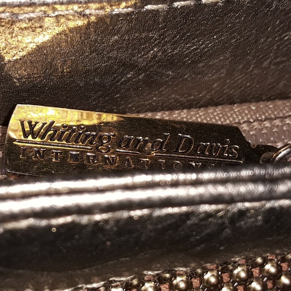 Whiting & Davis gold metallic mesh crossbody bag - Picture 5 of 8